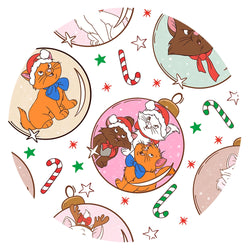 Christmas Jolly Cats Baubles Bamboo Family Matching Pajamas