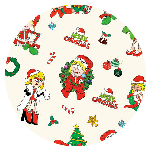 Christmas Golden Hair Girl Kids Bamboo Two-Piece Pajama Set
