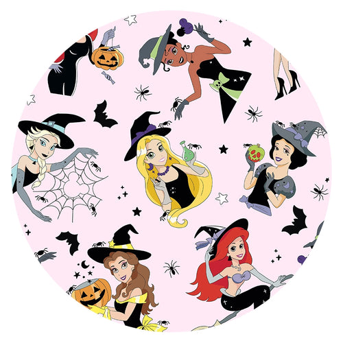 Halloween Princess Pumpkin Bats Kids Bamboo Long Sleeves Dress