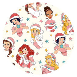 Christmas Pink Princess Light Pink Bamboo Family Matching Pajamas