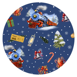 Christmas Snowy Train Adventure and Gift Bamboo Family Matching Pajamas