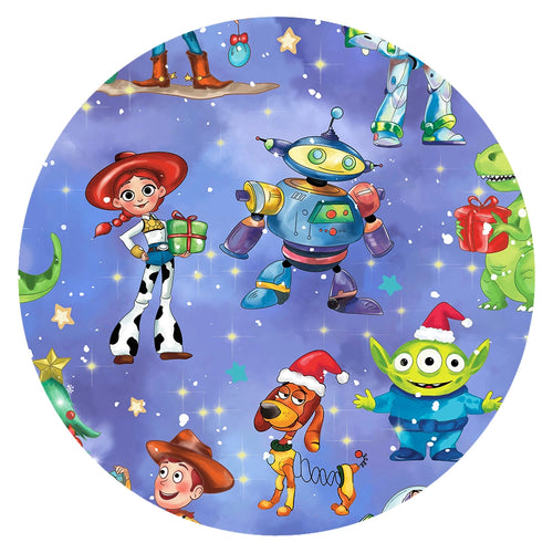 Christmas Toy and Dinosaur Friends Party Kids Bamboo Two-Piece Pajama Set