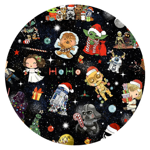 Christmas Galactic and Stars Adventure on Green Baby Bamboo Zipper Romper Pajamas