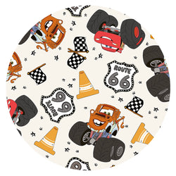 Smiley Car Parade Bamboo Family Matching Pajamas