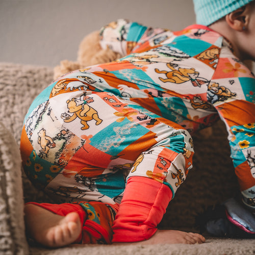 Cuddly Little Bear and friends Bamboo Zipper Pajamas