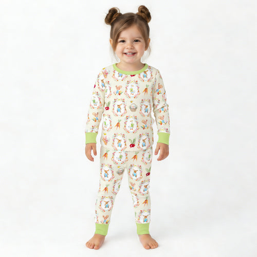 سباق Car Cartoon Kids Bamboo Short Pajama Set
