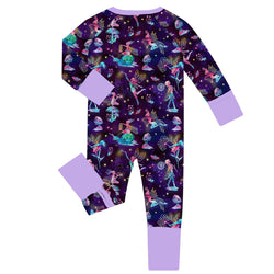 PREORDER FancyPrince Galaxy Elves Baby Bamboo Zipper Romper Pajamas