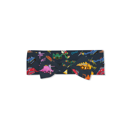 Dinosaur Digger Bamboo Headband Bow