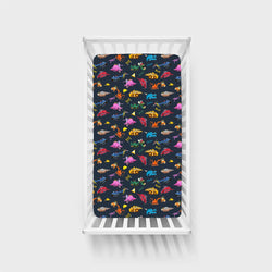 Dinosaur Digger Bamboo Fitted Crib Sheet