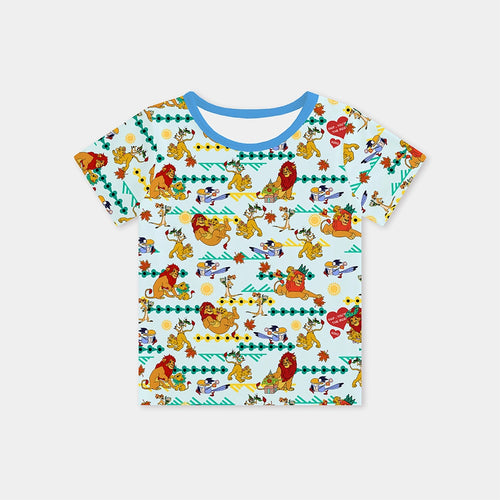 سباق Car Cartoon Kids Bamboo Short Pajama Set