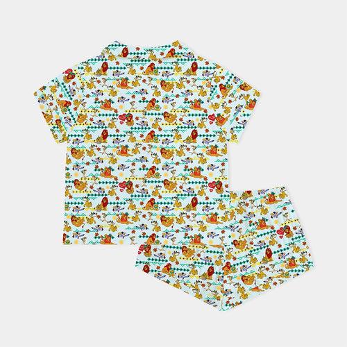 Mother's Day Lion Bamboo Family Short Matching Pajamas