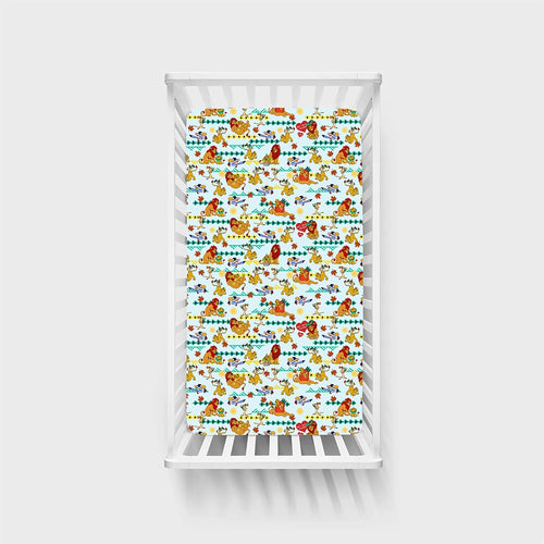 Father‘s Day Lion Bamboo Fitted Crib Sheet