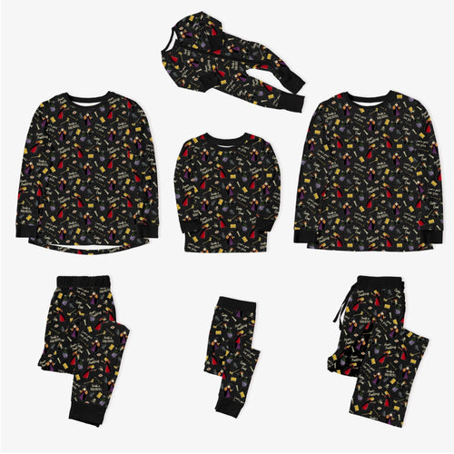 Halloween Witch Sisters Spell Bamboo Family Matching Pajamas